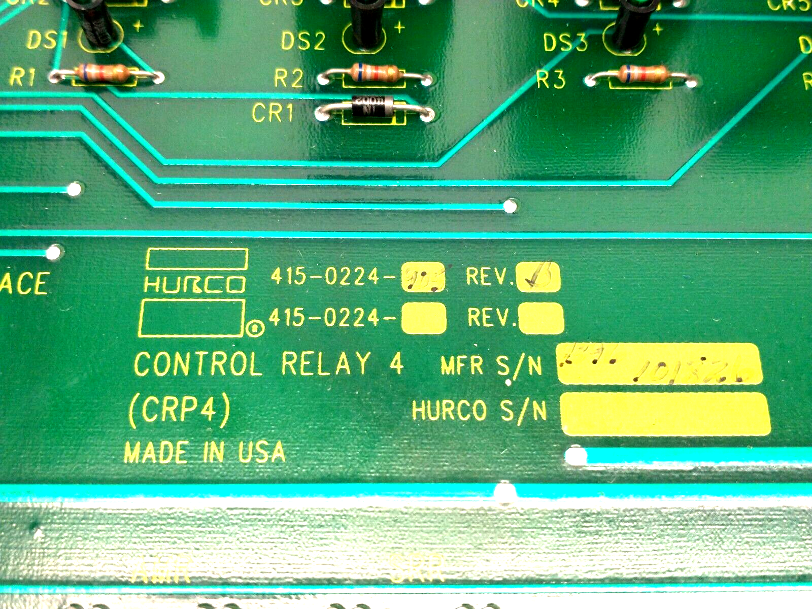 Hurco 415-0224-905 Rev B Control Relay 4 CRP4 Circuit Board 414-0224-005 - Maverick Industrial Sales
