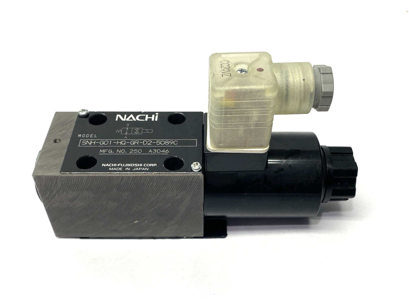 SNH-G01-HQ-GR-D2-5089C | Nachi Hydraulic Solenoid Valve 24VDC - New – Open box - Maverick Industrial Sales