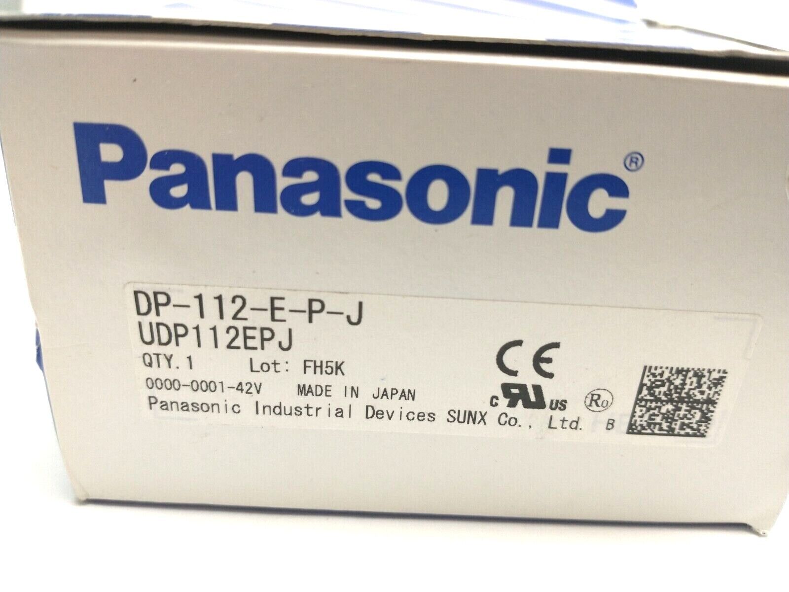 Panasonic DP-112-E-P-J Dual Display Digital Pressure Sensor -14.6 To 146.4 PSI - Maverick Industrial Sales