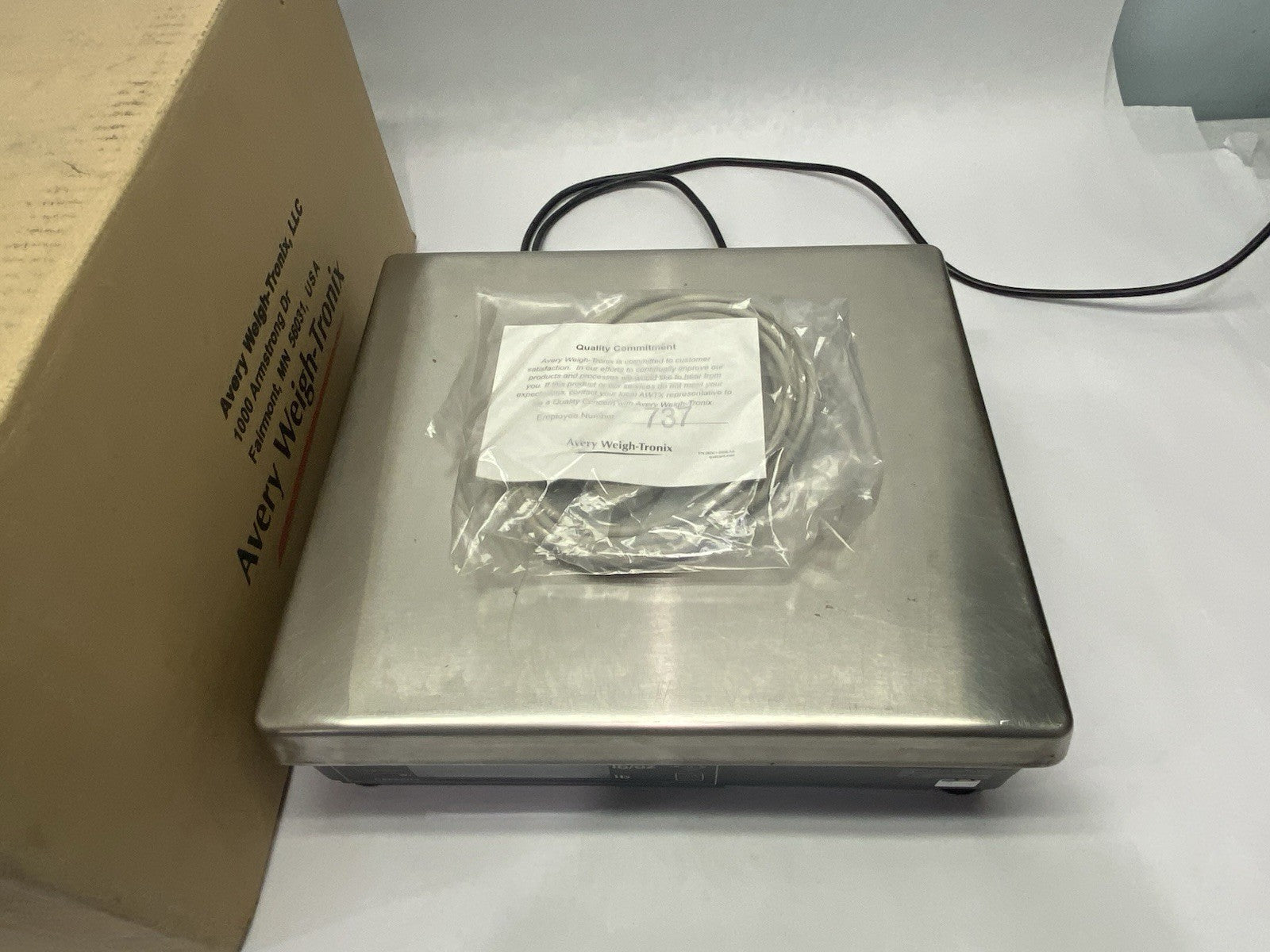 9503-15625 | Avery Weigh-Tronix NCI Quartzell Digital Bench Scale 7620 - New – Open box - Maverick Industrial Sales