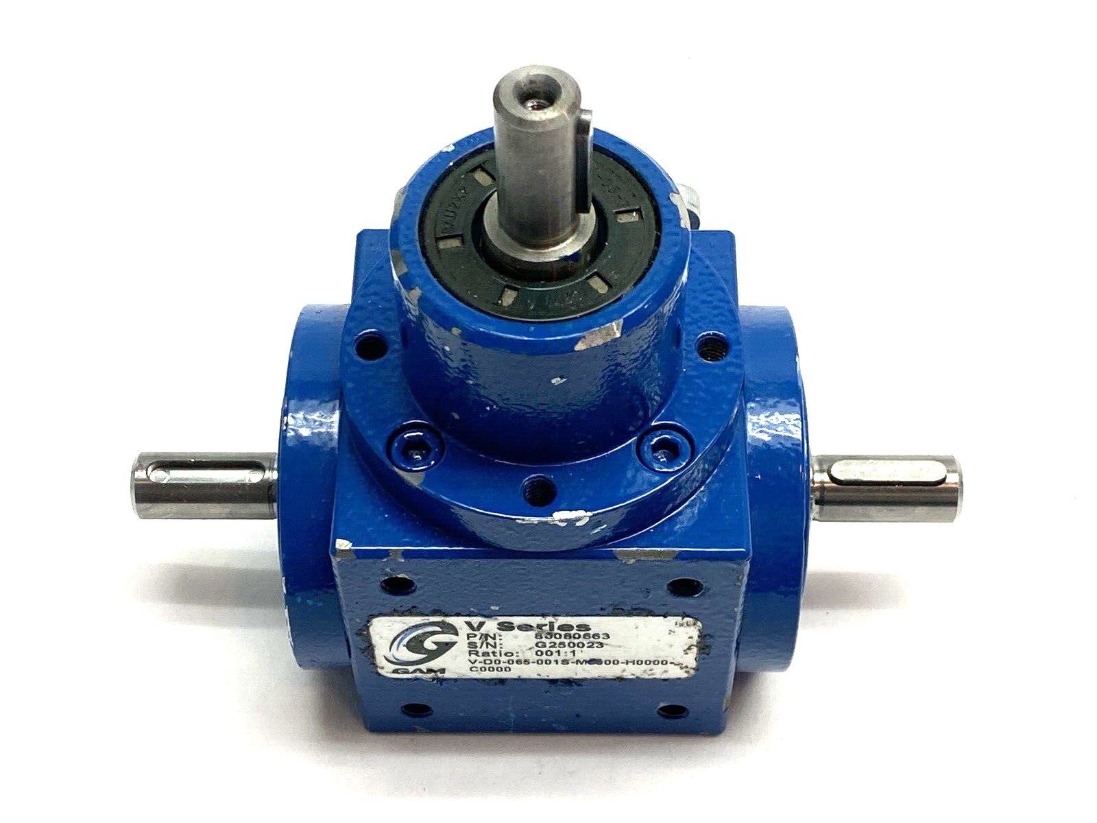 GAM 80080663 Spiral Bevel Gearbox V-D0-065-001S-M0000-H0000-C0000 - Maverick Industrial Sales