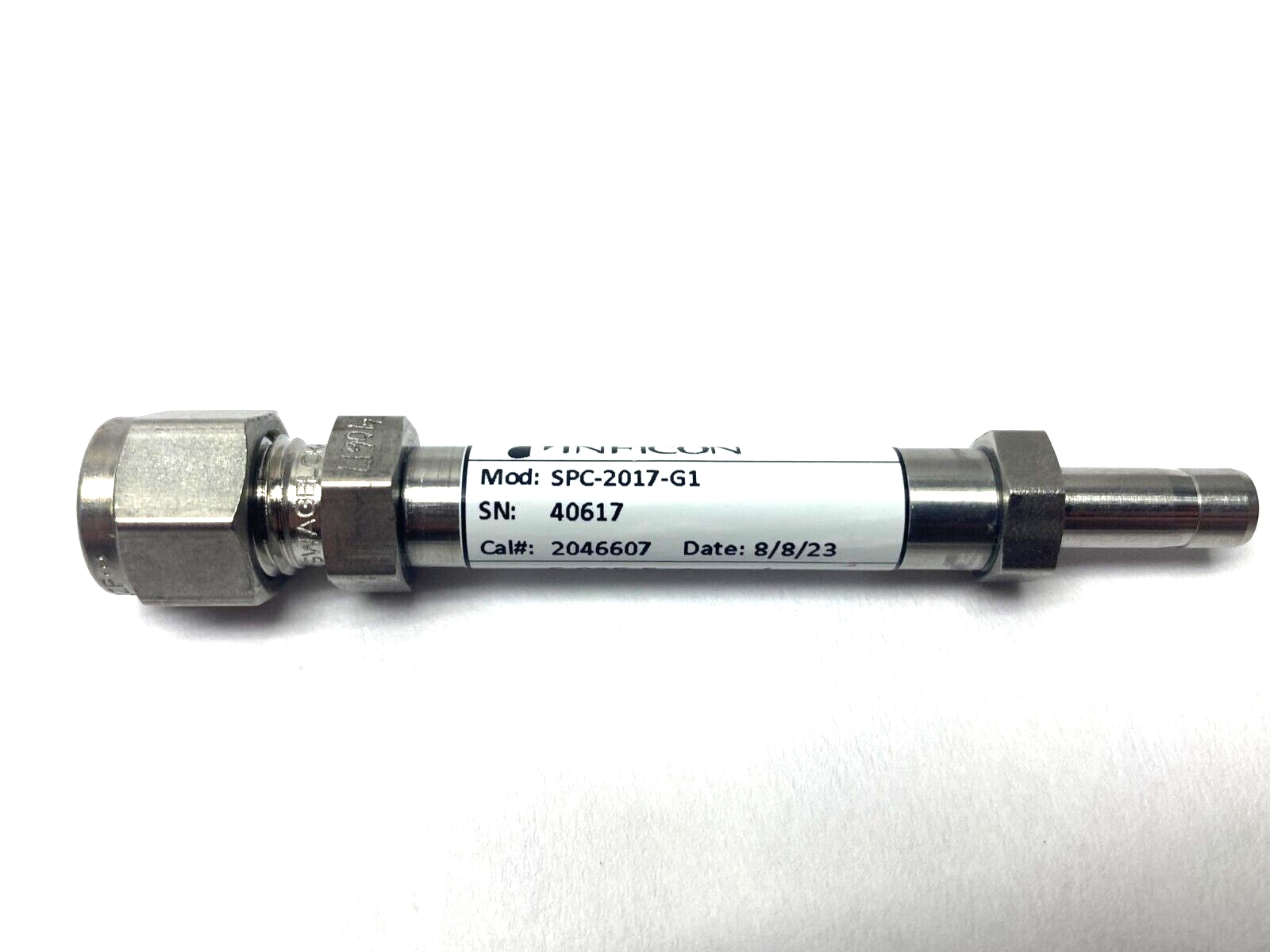 Inficon SPC-2017-G1 Helium Leak Detection Vacuum Jet Nozzle 5.02E-5 atmcc/sec - Maverick Industrial Sales