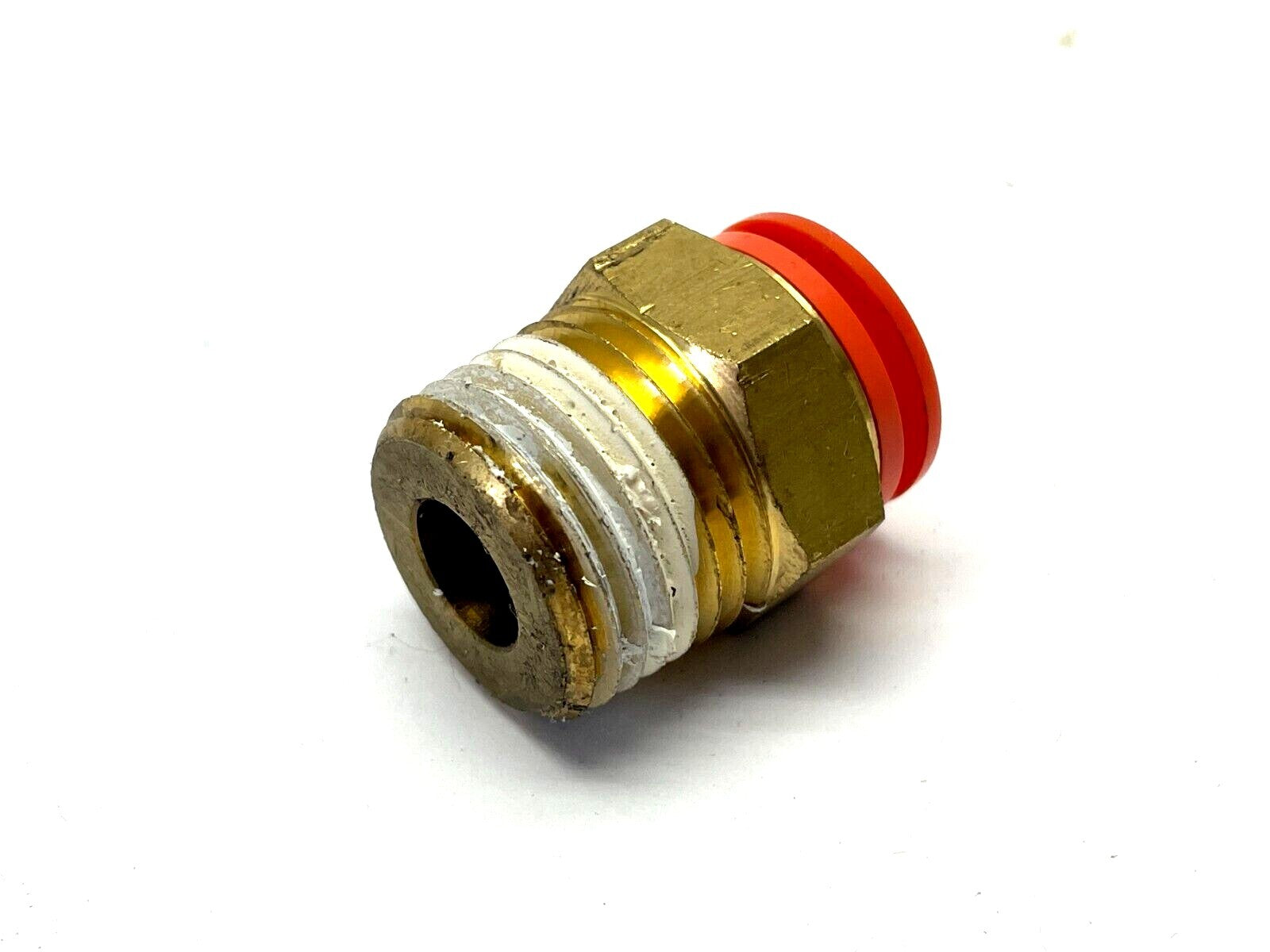SMC KQ2S13-37AS Hex Head Connector Fitting 1/2" One Touch 1/2" NPT LOT OF 6 - Maverick Industrial Sales