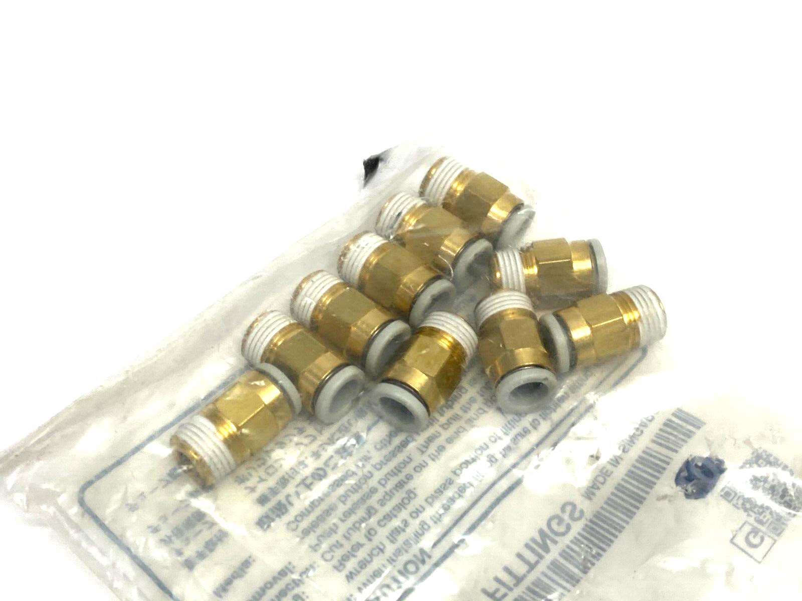 SMC KQ2H06-01AS Male Push-to-Connect Fitting 6mm OD Tube PKG OF 10 - Maverick Industrial Sales