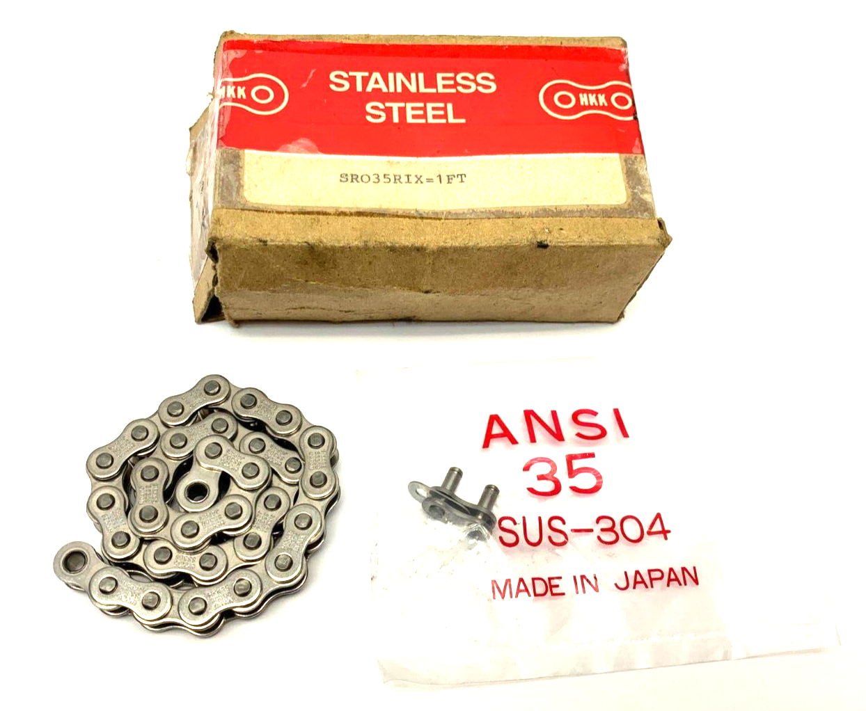 HHK SRO35RIX=1FT Stainlees Steel Chain Link w/ Lock Key 1' - Maverick Industrial Sales