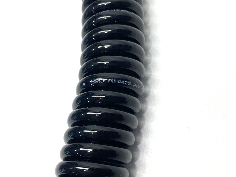 SMC TU0425B Black Polyurethane 4 x 2.5mm Pneumatic Tubing 18" Length LOT OF 7 - Maverick Industrial Sales