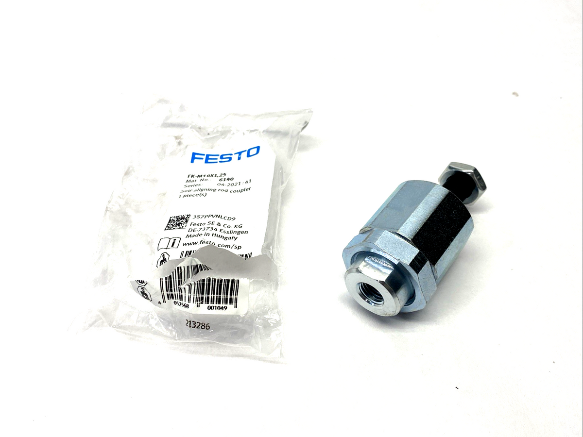 Festo FK-M10X1,25 Self-Aligning Rod Coupler M10 x 1.25 Thread 6140 - Maverick Industrial Sales