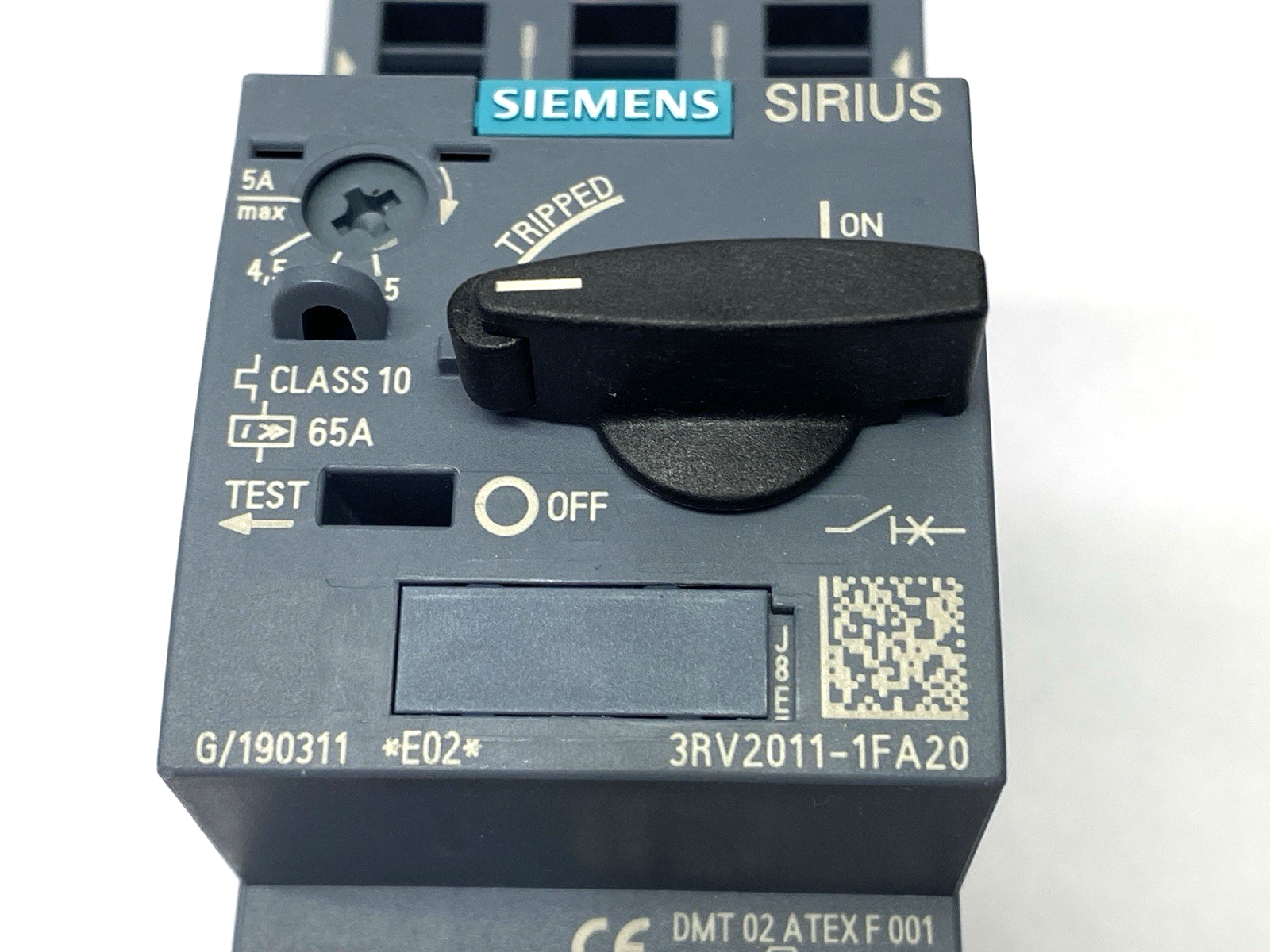 Siemens 3RV2011-1FA20 SIRIUS Motor Protector Circuit Breaker 690V 3,5-5,0A - Maverick Industrial Sales