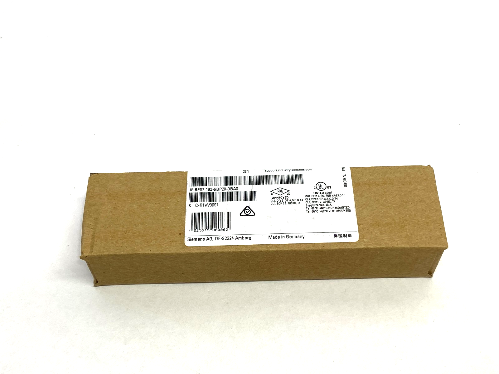 Siemens 6ES7193-6BP20-0BA0 Base Unit BU15-P16+A10+2B, Type A0 Base - Maverick Industrial Sales