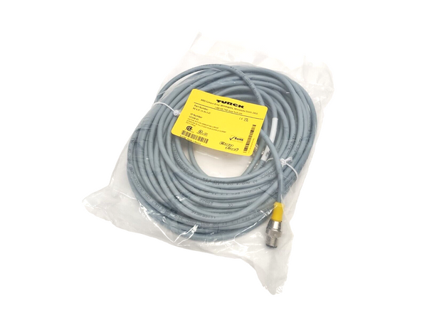 Turck RK 4.4T-15-RS 4.4T Extension Cordset M12 Male To Female 4-Pin 15m U2198-01 - Maverick Industrial Sales