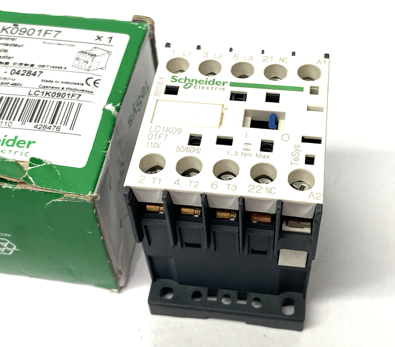 Schneider Electric LC1K0901F7 Contactor, TeSys K, 3P, AC-3 - Maverick Industrial Sales