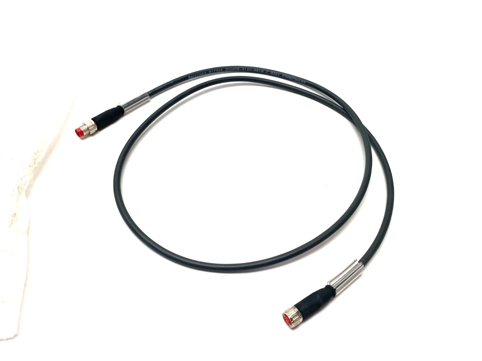 Beckhoff ZK2020-3132-0010 Double Ended Power Cable 1m M8 4-Pin 017946 - Maverick Industrial Sales