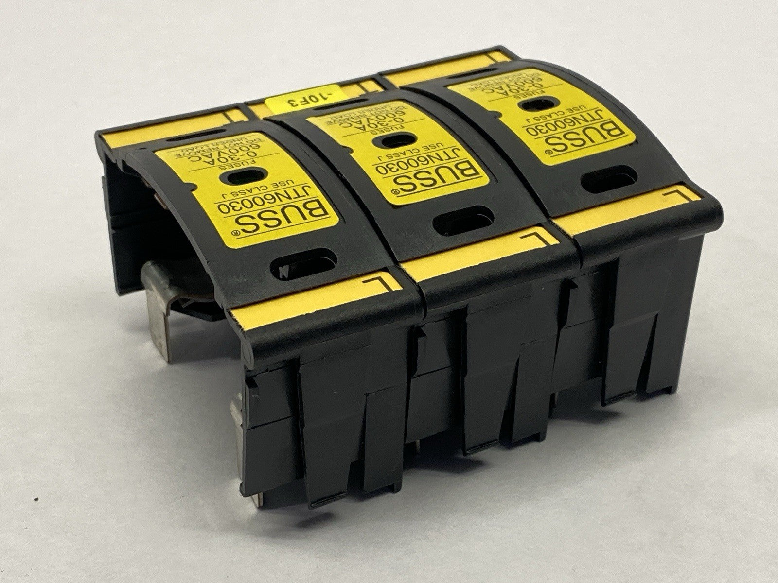 Bussmann JTN60030 Fuse Block Class J 30A 600VAC TOP COVER LOT OF 3 - Maverick Industrial Sales