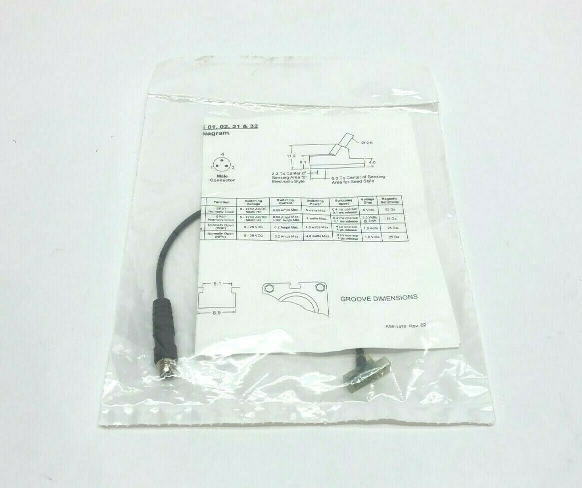 Canfield Connector 9F10-000-332 Electronic Magnetic Sensor, Series 9F - Maverick Industrial Sales
