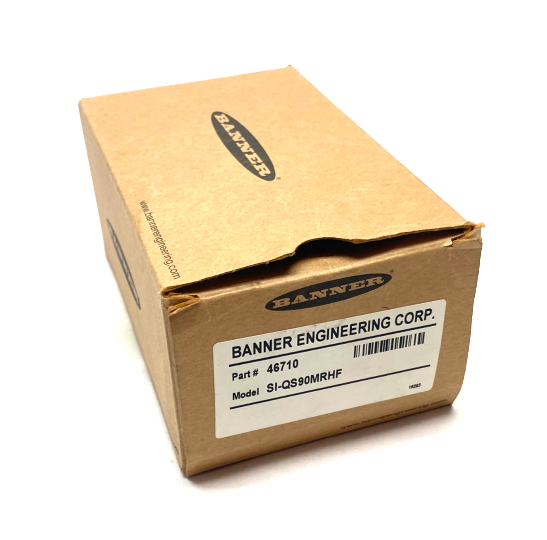 Banner SI-QS90MRHF Compact Flat-Pack Safety Switch Horizontal Radius 46710 - Maverick Industrial Sales