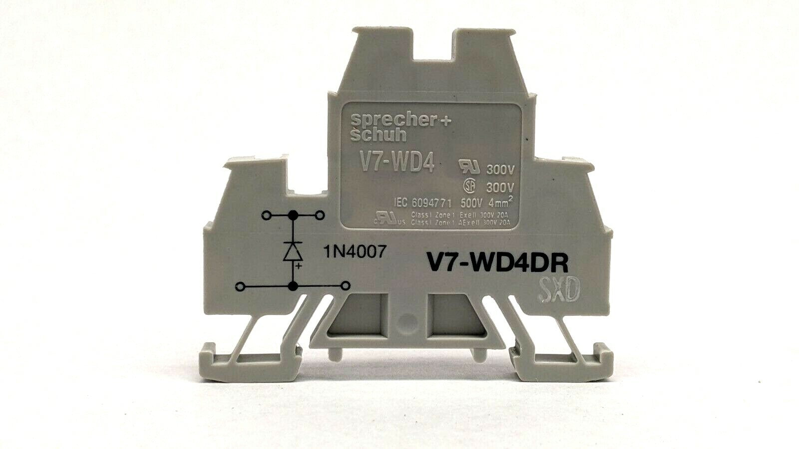 Sprecher+Schuh V7-WD4DR Diode Terminal Block 6mm LOT OF 8 - Maverick Industrial Sales