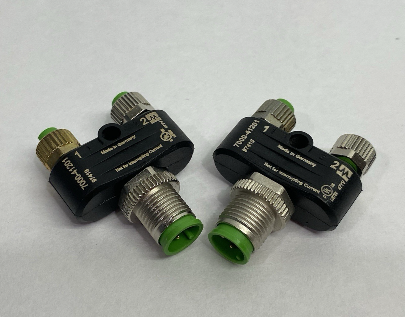 7000-41201-0000000 | Murrelektronik T-Coupler M12 male / 2x M8 female LOT OF 2 - Used - Maverick Industrial Sales