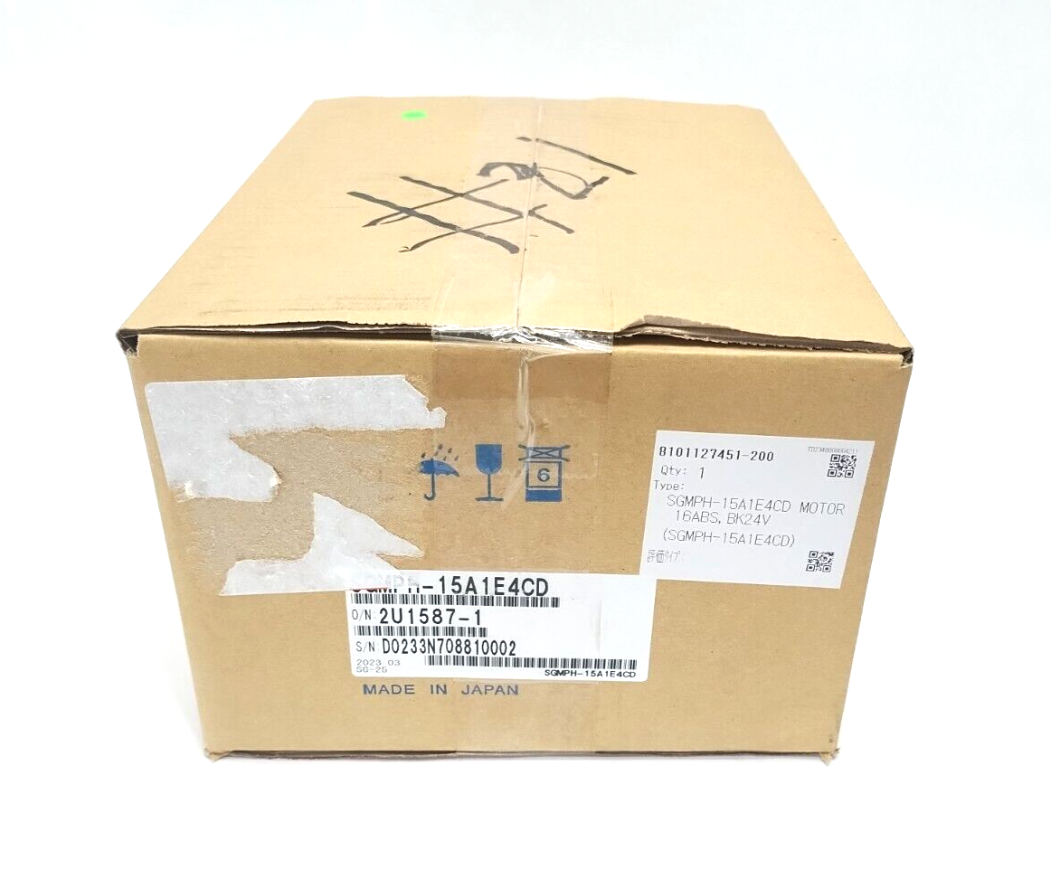 Yaskawa SGMPH-15A1E4CD AC Servo Motor, 16ABS, BK24V - Maverick Industrial Sales