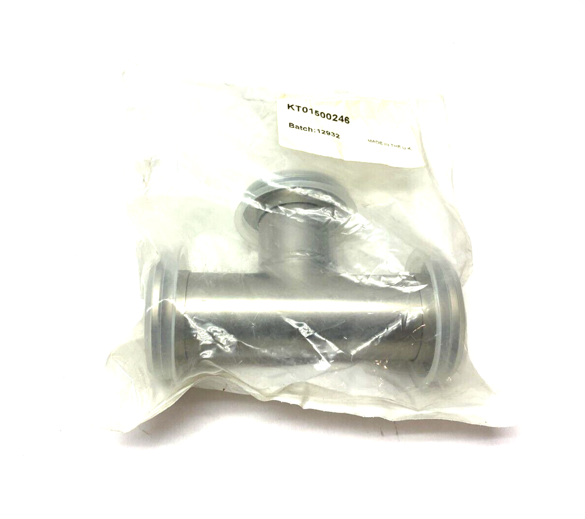 Agilent KT01500246 Stainless Steel Tee Fitting, 2.46" Clearance, NW40 - Maverick Industrial Sales