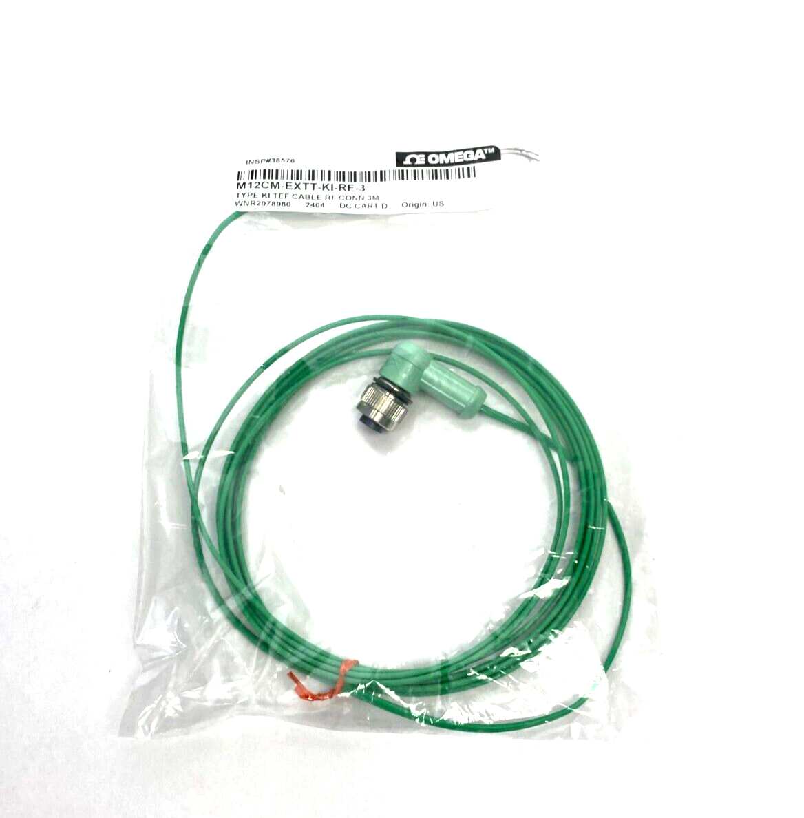 Omega M12CM-EXTT-KI-RF-3 Thermocouple Extension Cable Assembly M12 Rt Angle - Maverick Industrial Sales