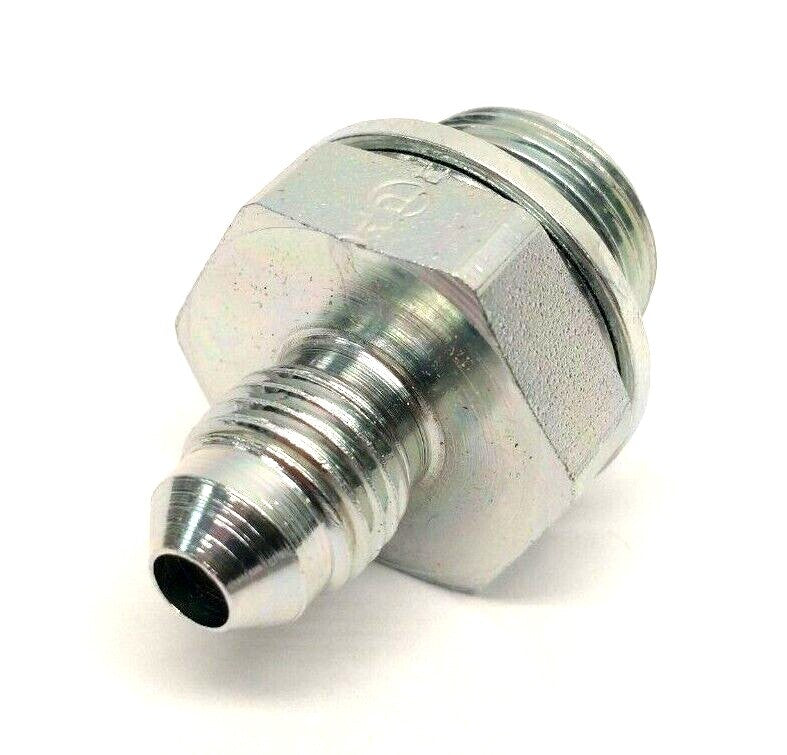 Parker 4-6F4OMXS 37 Degree Flare JIC Tube Fitting 3/8"-19 BSPP 7/16"-20 UNF - Maverick Industrial Sales