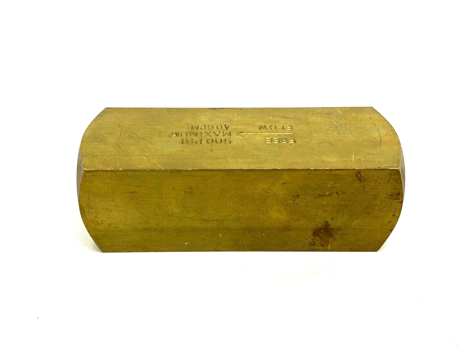 Parker C1600B-10BD Brass Colorflow Hydraulic Check Valve 500psi C1600B - Maverick Industrial Sales