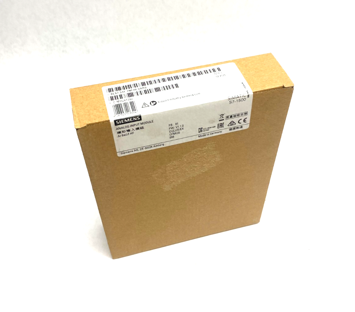 Siemens 6ES7 531-7NF00-0AB0 SIMATIC S7-1500 Analog Input Module AI 8xU/I HF - Maverick Industrial Sales