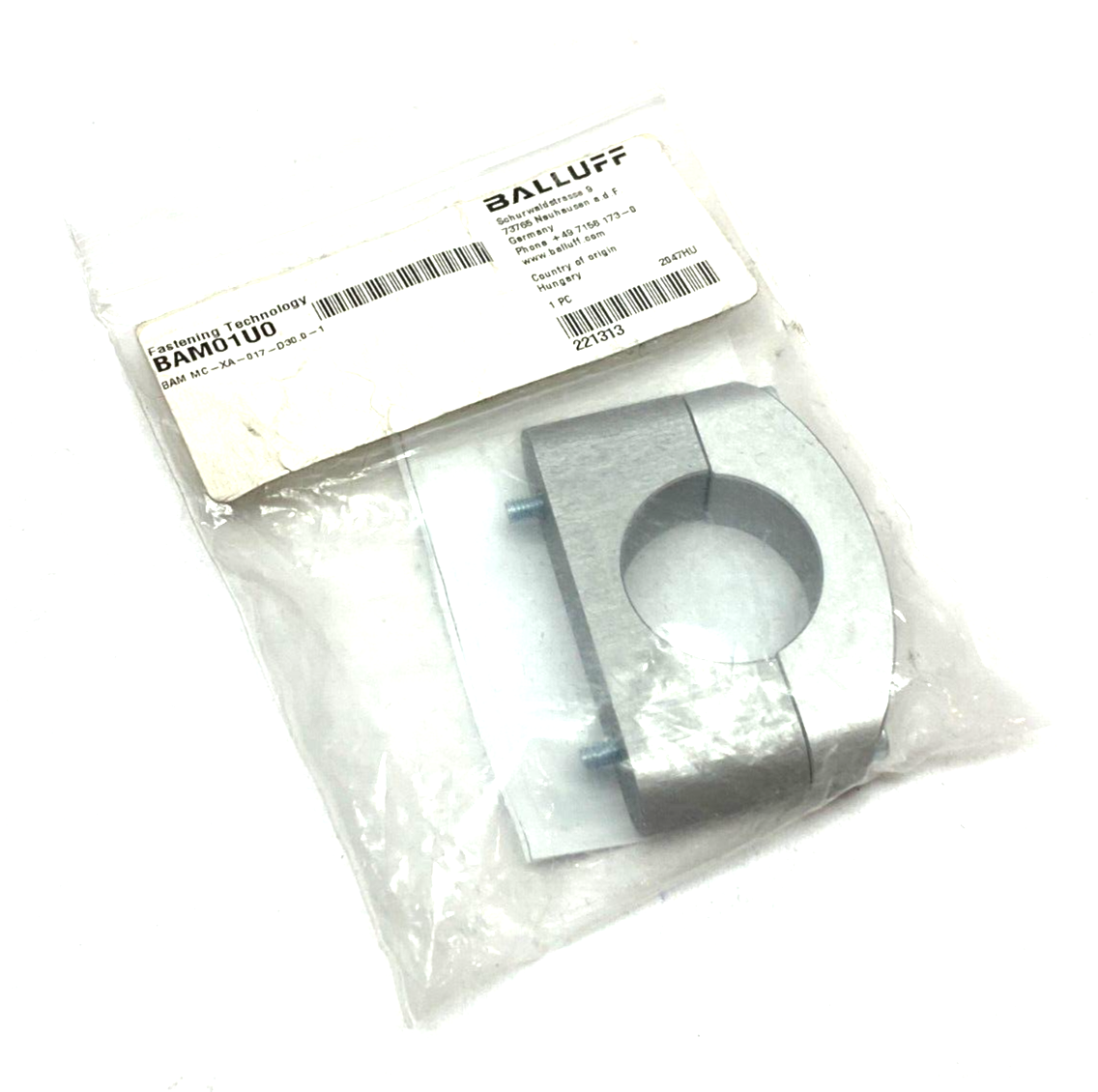 Balluff BAM01U0 Universal Bracket Mounting Cuff Aluminum BAM MC-XA-017-D30,0-1 - Maverick Industrial Sales