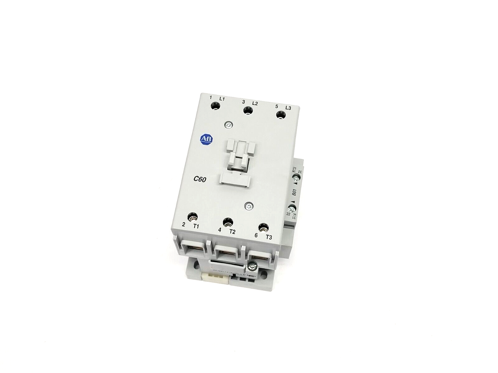 100-C60DJ01 | Allen Bradley Ser B 60A IEC Contactor 24VDC Integrated Diode 1NC 0NO - New – Open Box - Maverick Industrial Sales