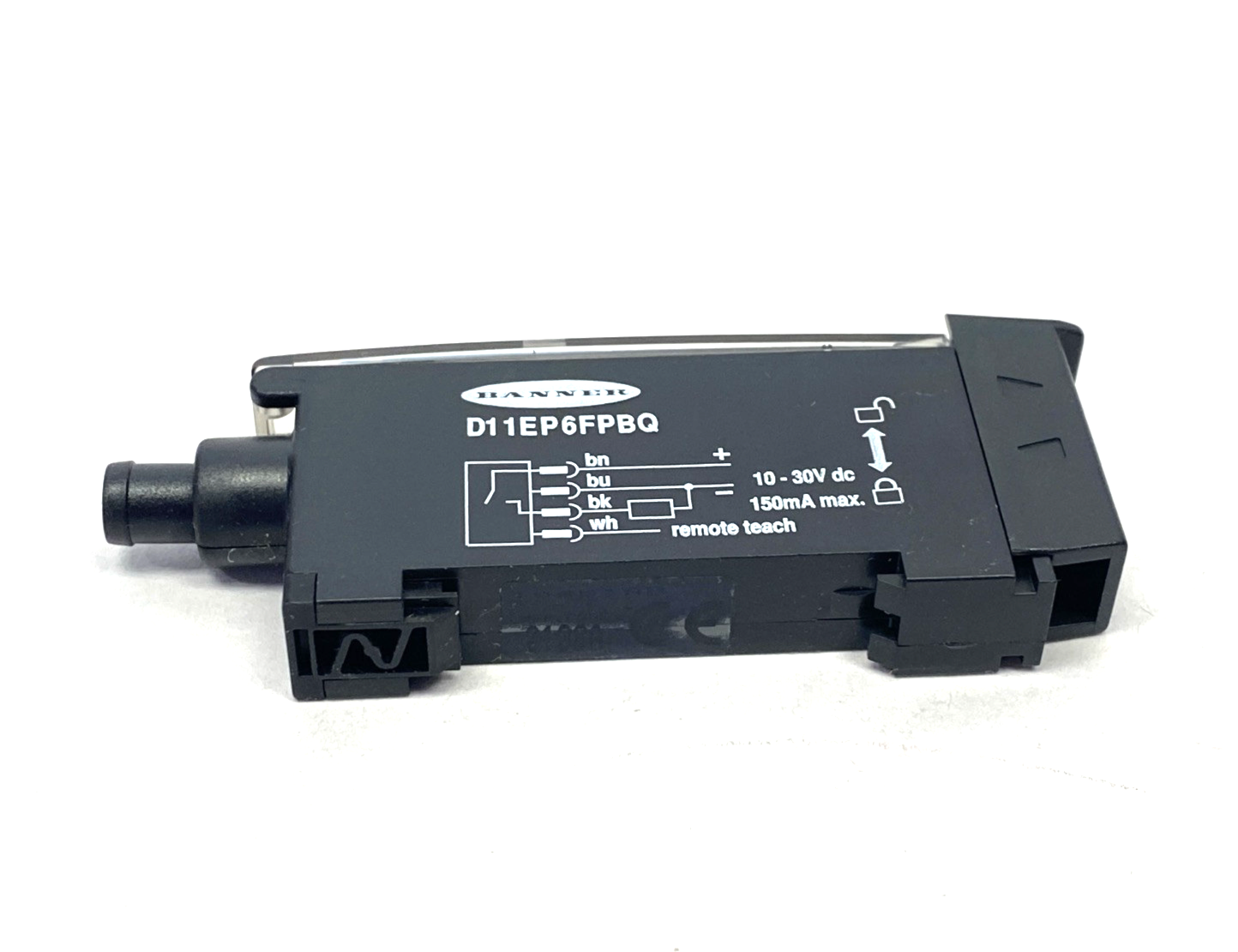 Banner D11EP6FPBQ Blue Plastic Fiber Optic Unit 51170 - Maverick Industrial Sales