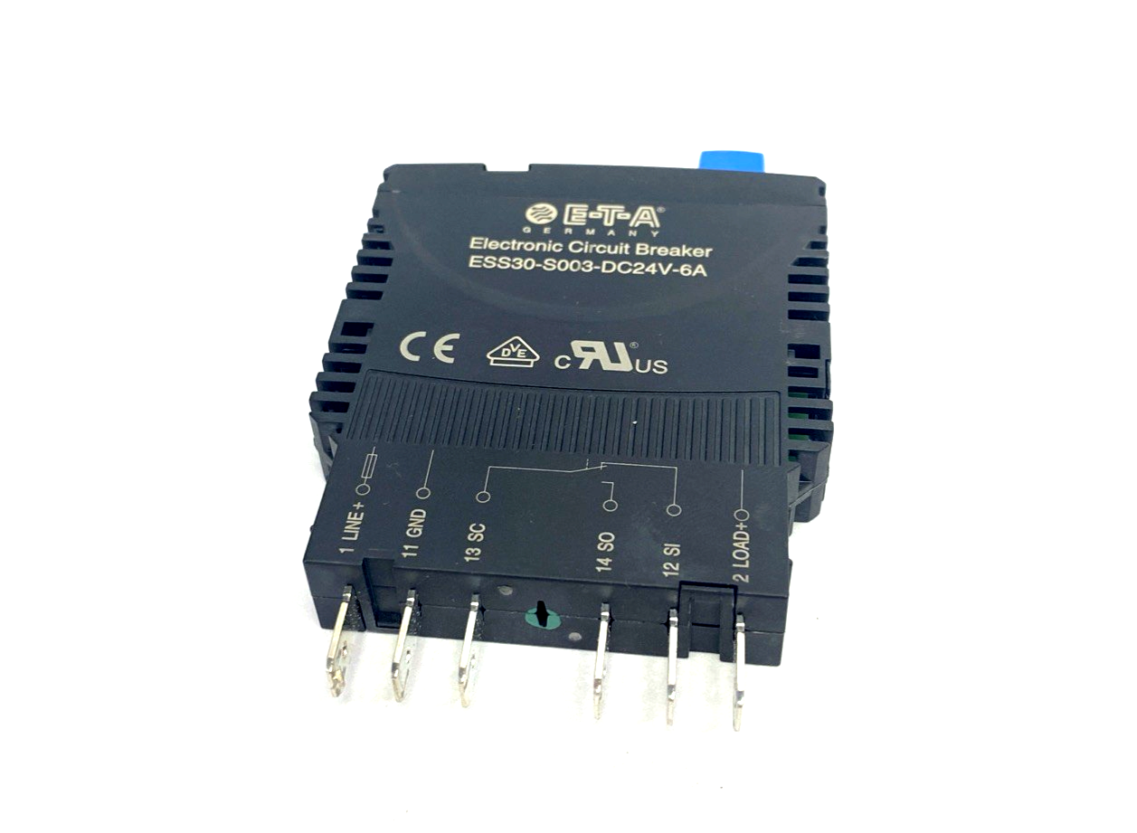 E-T-A ESS30-S003-DC24V-6A Electronic Circuit Breaker 24VDC 6A - Maverick Industrial Sales