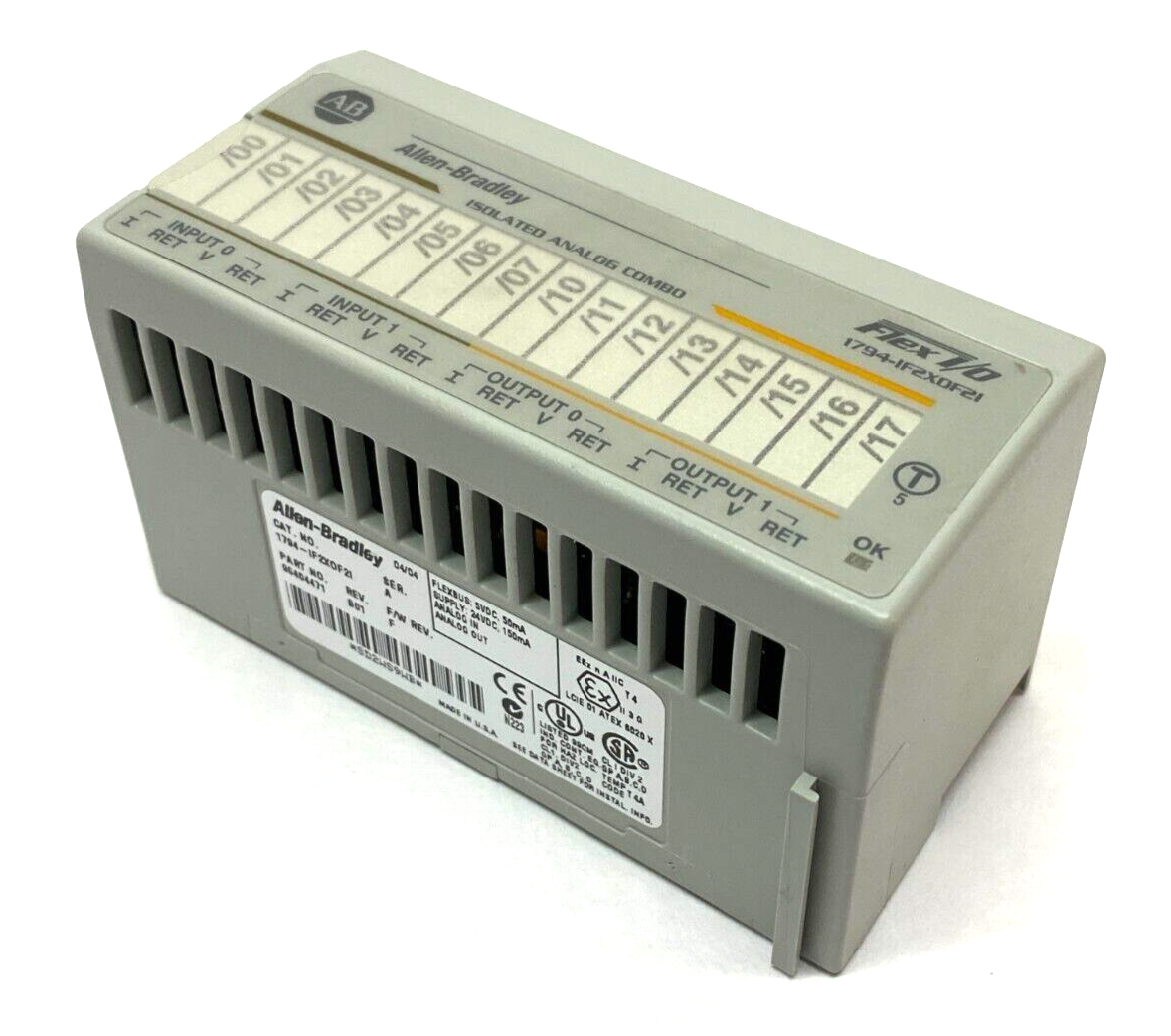 Allen Bradley 1794-IF2XOF2I Ser A Flex I/O Isolated Analog Combination Module - Maverick Industrial Sales