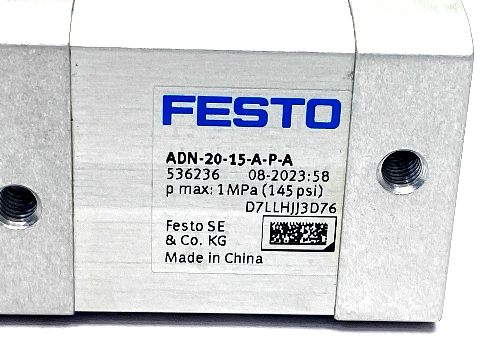 Festo ADN-20-15-A-P-A Compact Cylinder 20mm Bore 15mm Stroke 536236 - Maverick Industrial Sales