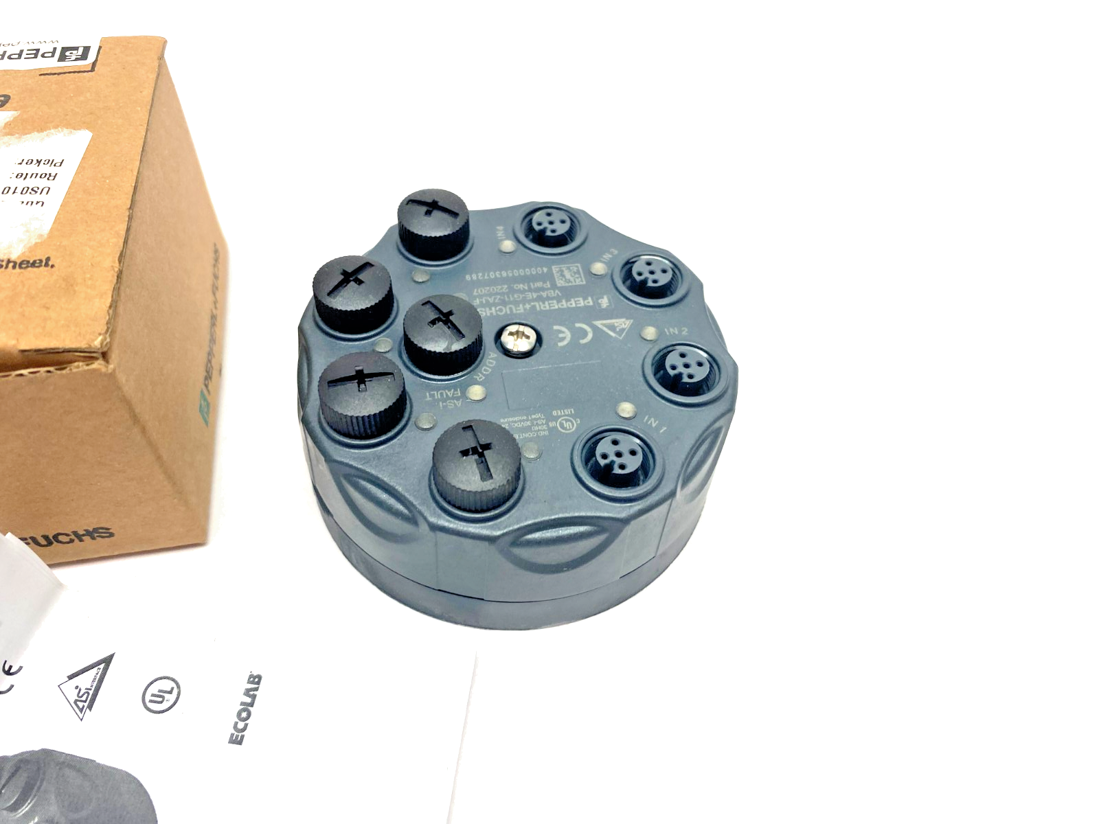 Pepperl+Fuchs VBA-4E-G11-ZAJ-F Interface Sensor/Actuator Module 220207 - Maverick Industrial Sales