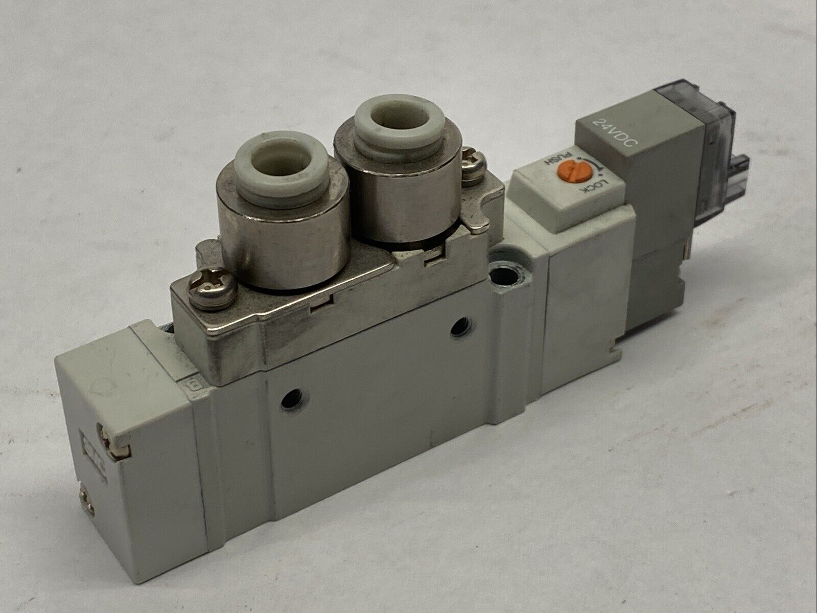 SMC SY5220-5LZD-C6 Pneumatic Solenoid Valve 5-Port Solenoid 24VDC - Maverick Industrial Sales