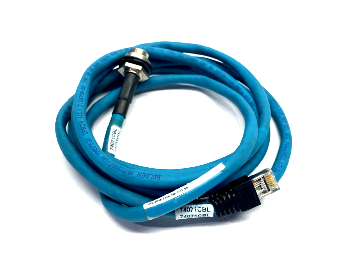 900004158 | Lumberg Automation 0985 YM57530 104/2M M12 4-Pin Receptacle To RJ45 2m - Used - Maverick Industrial Sales