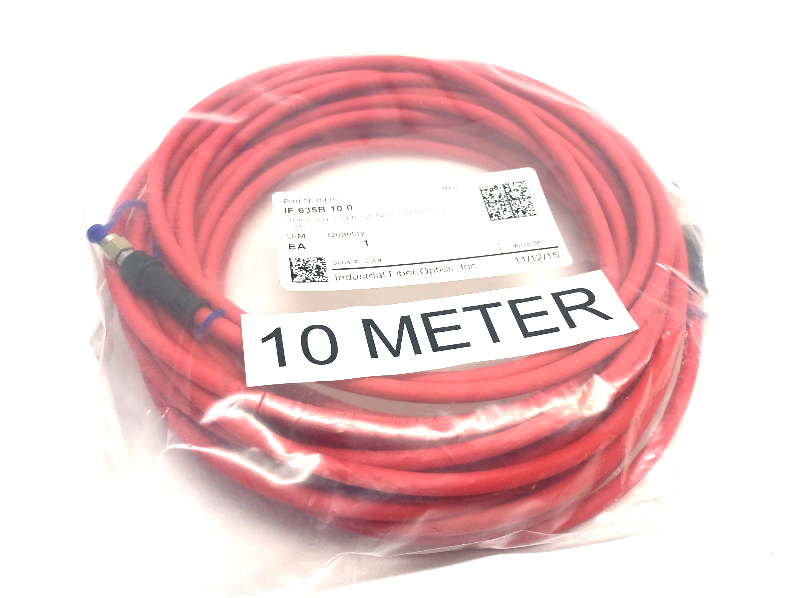 Industrial Fiber Optics IF 635B-10-0 Patchcord F/O SERCOS 84C01000S333 10.0m - Maverick Industrial Sales
