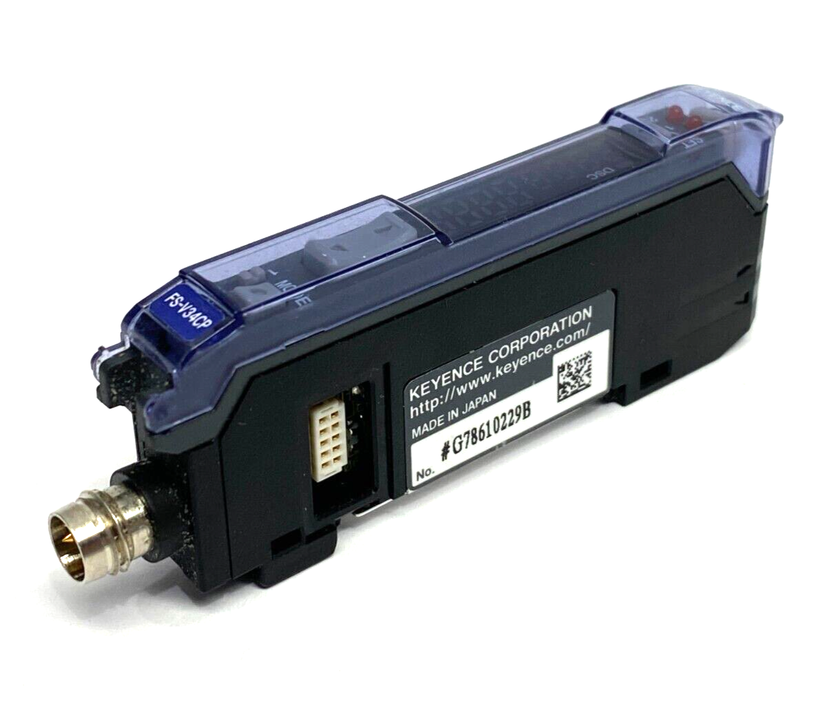 Keyence FS-V34CP Digital Fiber Amplifier Main Expansion Unit M8 Connector Type - Maverick Industrial Sales