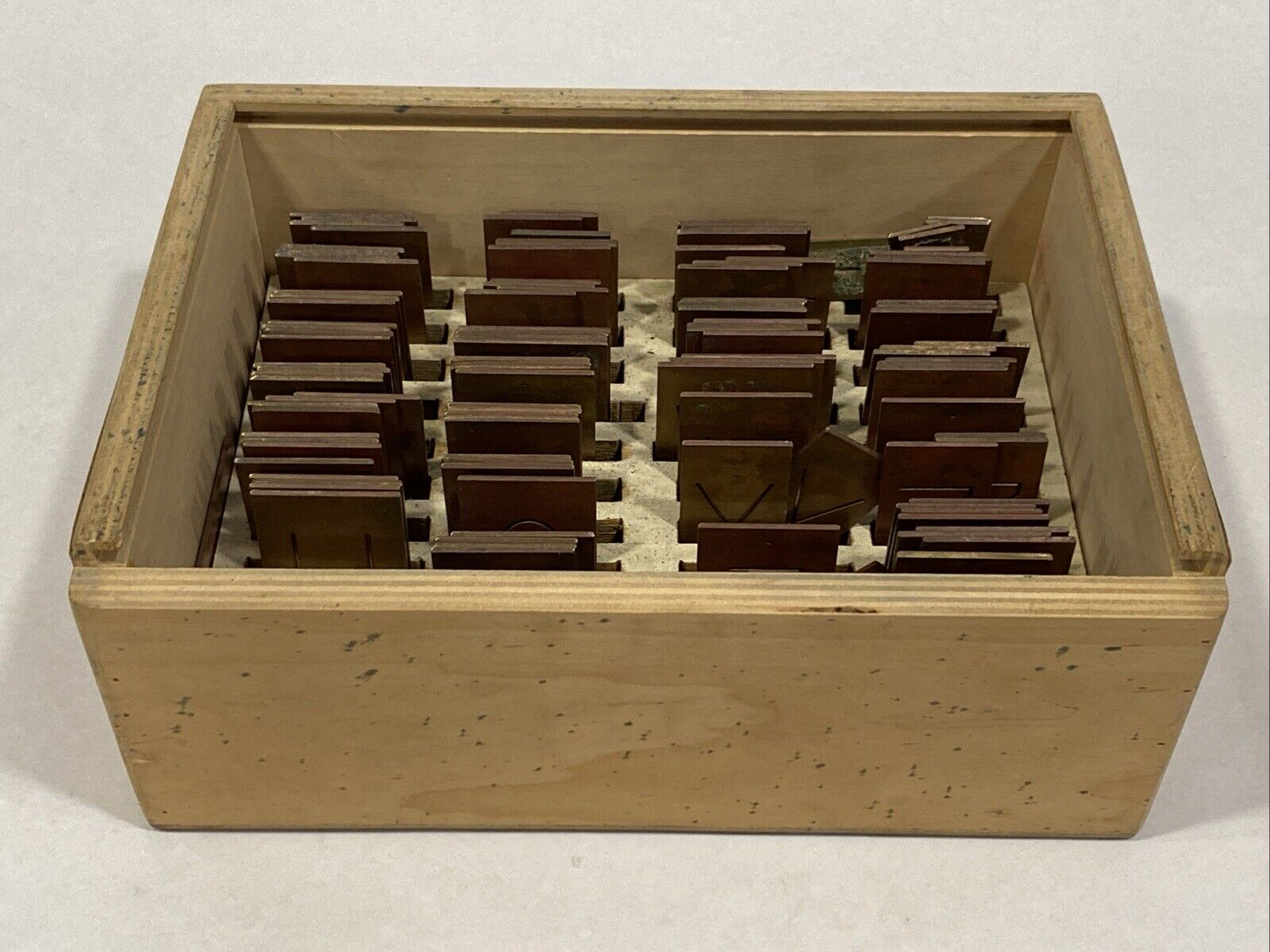 Brass Engraving Plate Blocks A-Z 0-9, 1-9/16" Font 2-3/4" Blank - Maverick Industrial Sales