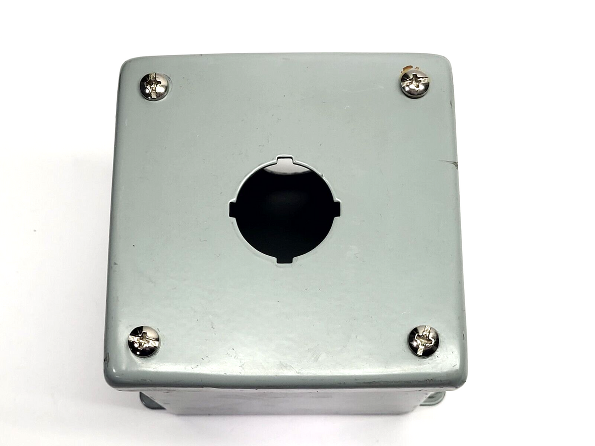 Hoffman E1PBX Extra-Deep Pushbutton Enclosure 4" x 4" x 4-3/4" - Maverick Industrial Sales