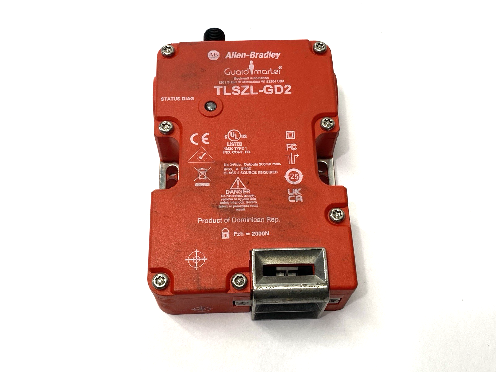 440G-TZS21UPLH | Allen Bradley Ser E Guardmaster Safety Interlock Switch TLSZL-GD2 - Used - Maverick Industrial Sales