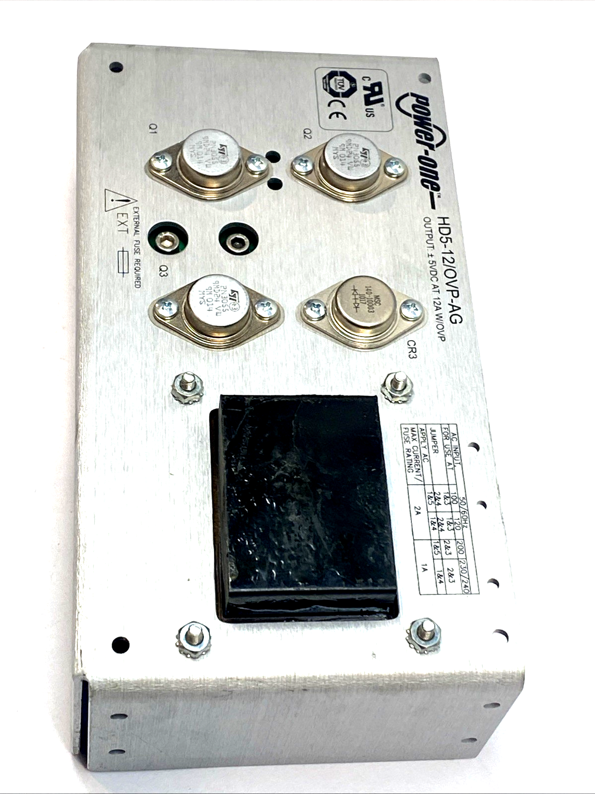 Power-One HD5-12/OVP-AG Linear AC-DC Power Supply 5V 12A 60W - Maverick Industrial Sales