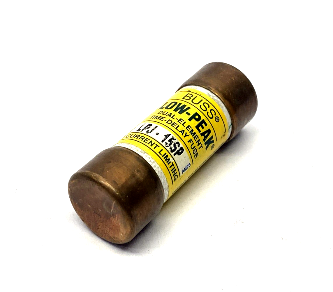 LPJ-15SP | Bussmann Class J Fuse, Time-Delay, Dual-Element, 15A LOT OF 2 - New – Open box - Maverick Industrial Sales