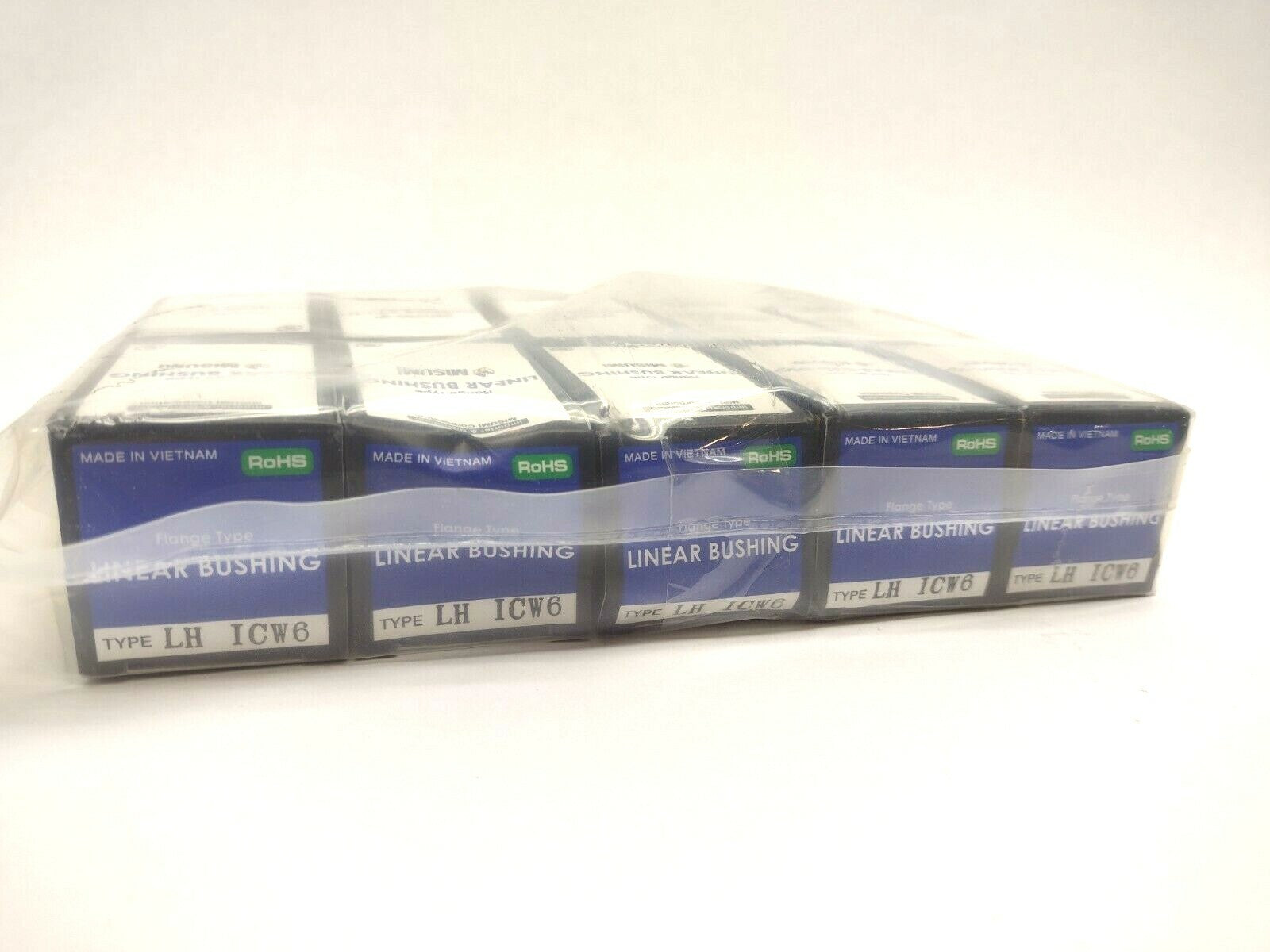 LHICW6 | Misumi Pilot Flanged Linear Bushing, Double Bushing LOT OF 10 - New - Maverick Industrial Sales