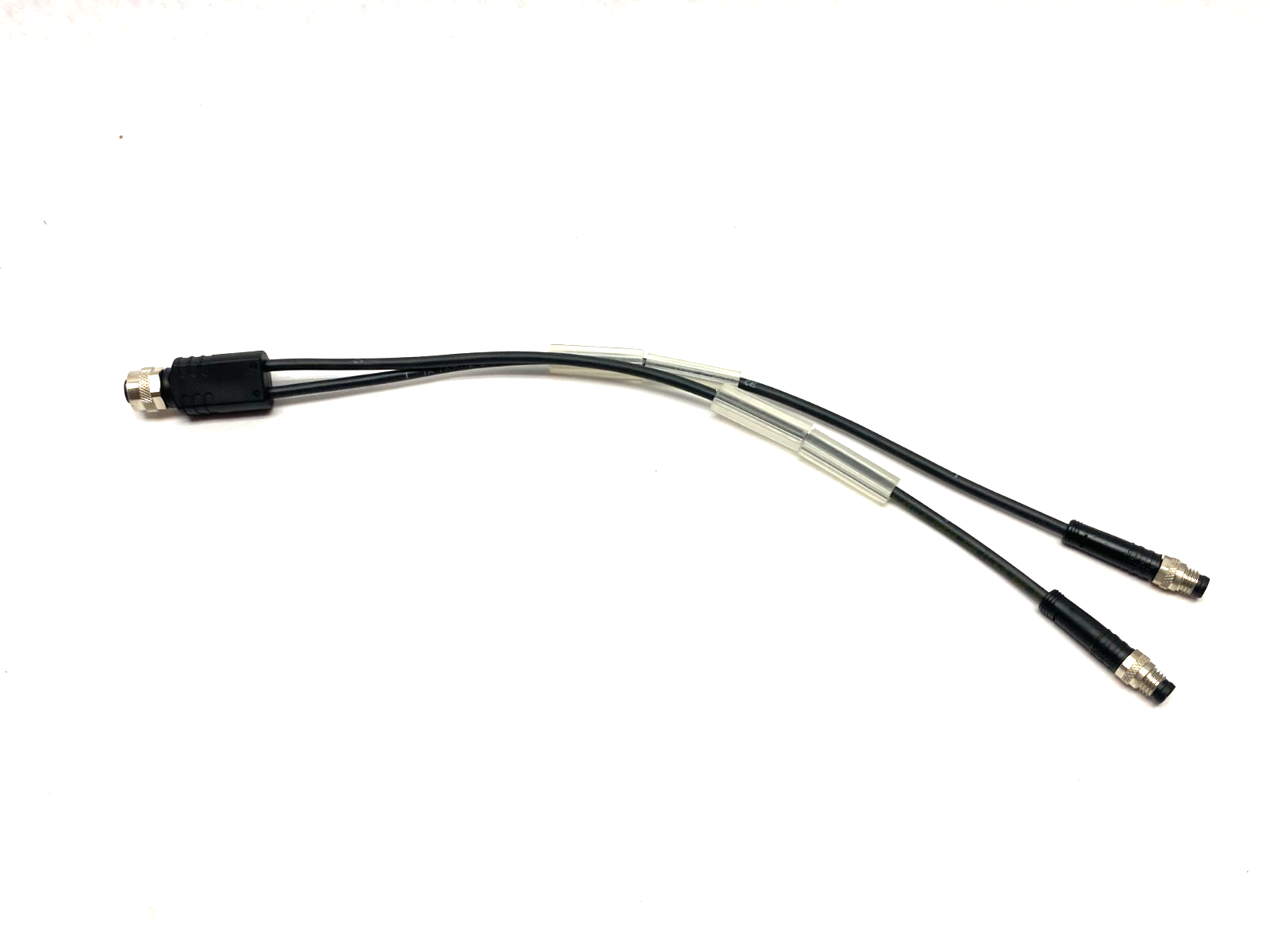 Escha YK-FK4M12-2AL-SSP3-0,3/0,3/S370 Splitter Y-Cable M12 to Dual M8 8075852 - Maverick Industrial Sales
