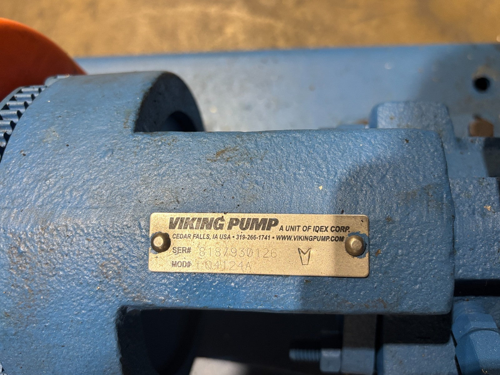Viking Pump LQ4124A, Baldor CEM3710T 7.5HP Motor, Nord 672.1 N210TC Reducer - Maverick Industrial Sales