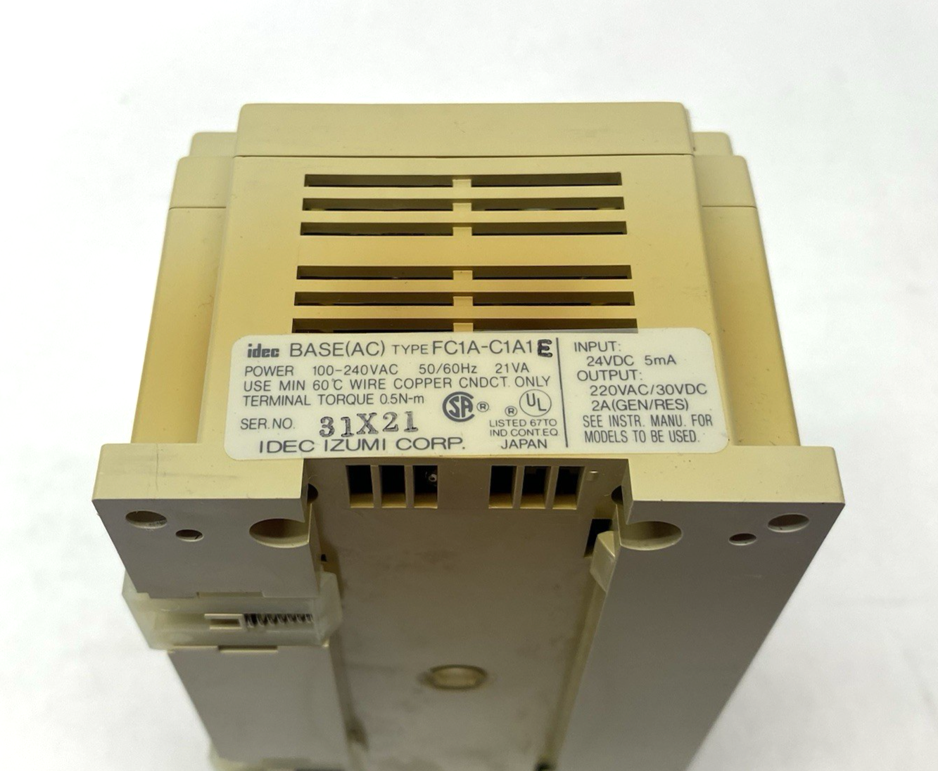 IDEC FC1A-C1A1E Micro-1 CPU Unit 8-Inputs, 6-Outputs, 600-Steps Program Capacity - Maverick Industrial Sales
