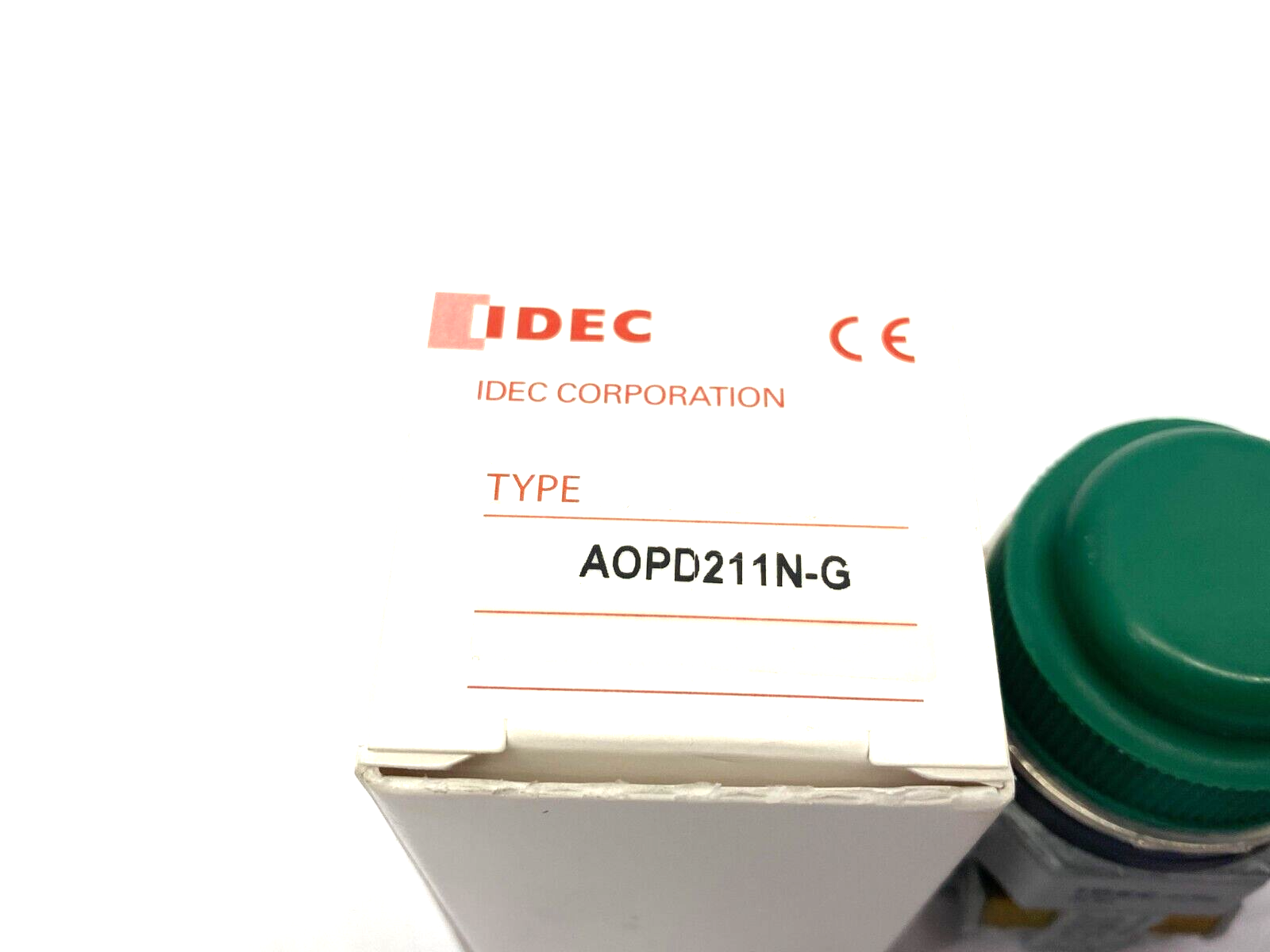 IDEC AOPD211N-G Extended Pushbutton 30mm Green Rubber Head 2-Position - Maverick Industrial Sales