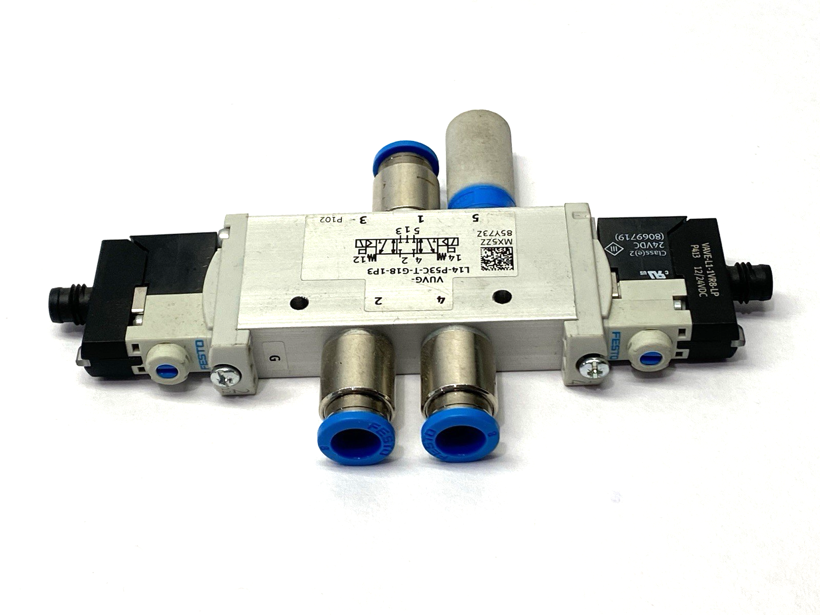 Festo VUVG-L14-P53C-T-G18-1P3 Pneumatic Air Solenoid Valve 566501 - Maverick Industrial Sales