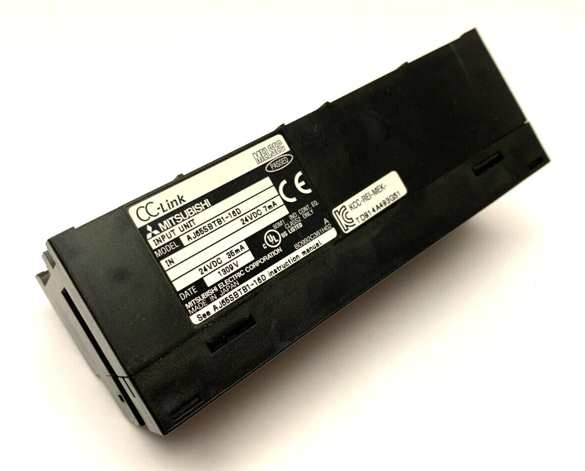 AJ65SBTB1-16D | Mitsubishi Melsec CC-Link Remote Input Unit - Used - Maverick Industrial Sales